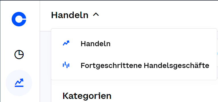 Coinbase fortgeschrittener Handel