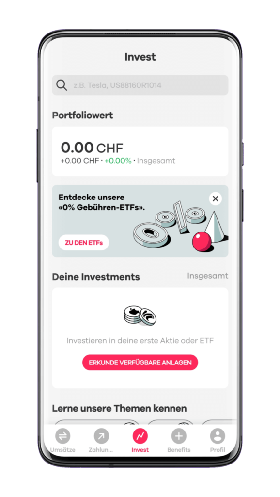 Neon Invest App Portfolio