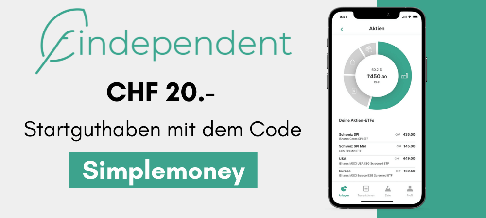 findependent 20.- Gutscheincode