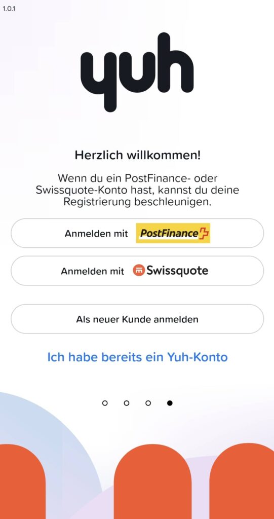 Yuh Kontoeröffnung 